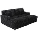 Oversized Double Chaise Lounge Sofa Bed With USB Ports And Cup Holders