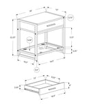 Versatile Accent Side Table with Storage Drawer by HouseOfZazla