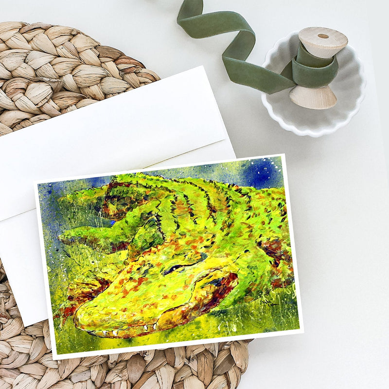 Alligator Greeting Cards and Envelopes Pack of 8