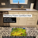 Alligator Memory Foam Kitchen Mat Machine Washable Anti-Fatigue Cushion Comfort Bath or Kitchen Rug