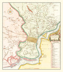 Vintage Map of Philadelphia, Pennsylvania 1753