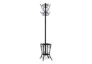 Coat Rack, Hall Tree, Free Standing, 8 Hooks, Entryway, Umbrella Holder, Transitional - Black by HouseOfZazla