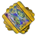 Turtle Foam Coasters Set of 4 Cup Coasters for Indoor Outdoor, Tabletop Protection, Anti Slip, Mouse pad Material