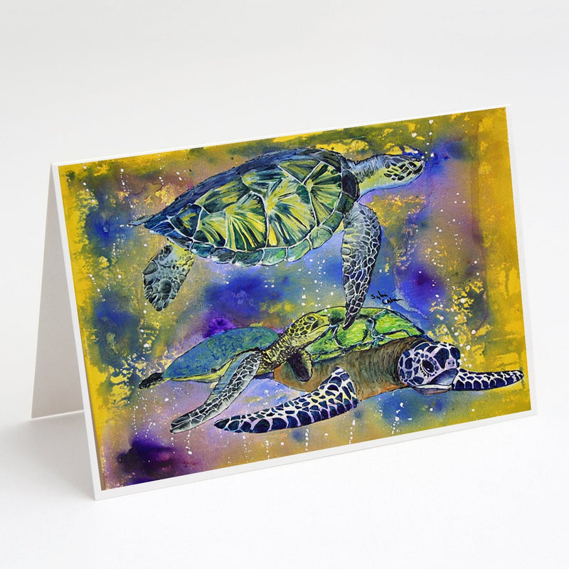 Loggerhead Turtles Greeting Cards and Envelopes Pack of 8