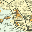 Vintage Map of San Diego County, California 1935
