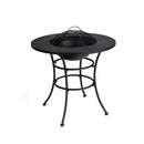 31.5 Inch Patio Fire Pit Dining Table With Cooking BBQ Grate by LJGDeals