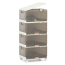 3/4/5/6-Cube Stackable Storage Bins with Detachable Wheels by LJGDeals