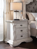 Bruchandi - Three Drawer Night Stand - Antique White by Unique Piece Furniture