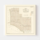 Vintage Map of San Diego, California 1891
