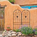 2 Pack Metal Garden Trellis 71" x 19.7" Rustproof Outdoor Support by HouseOfZazla