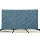 Crosby - Bed With Upholstered Headboard And Slats by HouseOfZazla