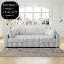 106.3" U-Shaped 6-Person Sofa with Ottoman