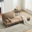 Mid Century Modern Foldable Sofa Bed, 3 In 1 Convertible Sleeper With 3 Pillows by HouseOfZazla
