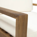 Outdoor Acacia Wood Club Chairs with Cushions by HouseOfZazla