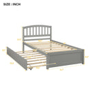 Platform Bed Wood Bed Frame With Trundle by HouseOfZazla