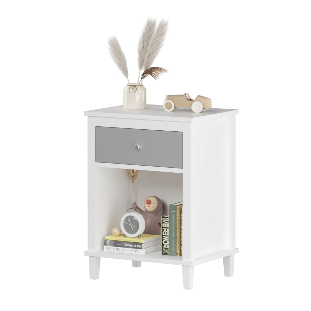 Nightstand With 1 Drawer 1 Shelf, photo 32 of 40