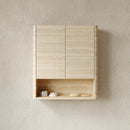 ZUNO 26" Wall-Mounted Bathroom Cabinet with Doors and Shelf by HouseOfZazla