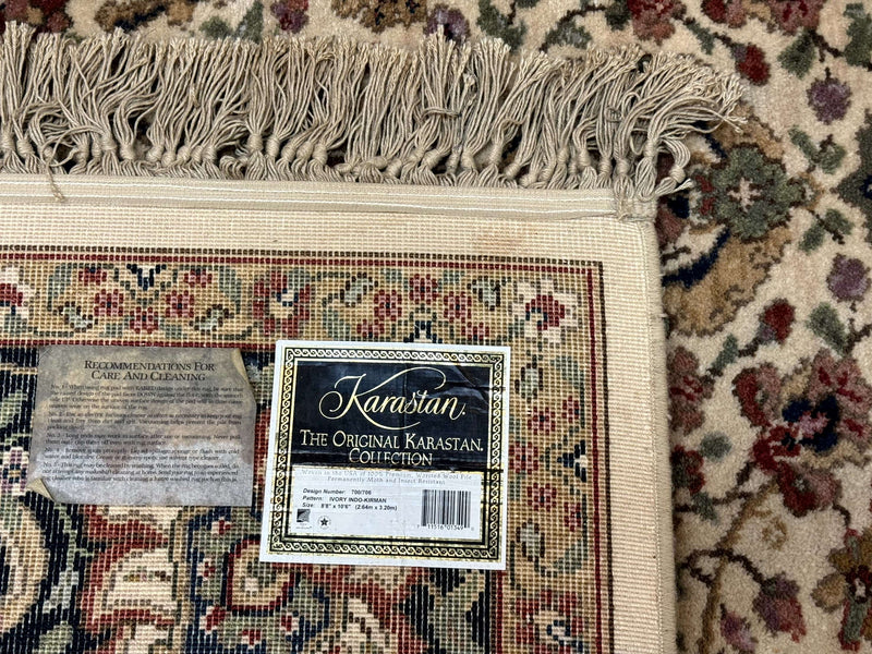 Karastan Rug 8.8 x 12 Ivory Indo Kirman