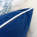 Liz Mermaid Pillow Cover With Matching Back And Hidden Zipper - Indigo by HouseOfZazla