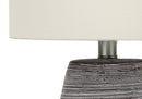 Contemporary Ceramic Table Lamp in Gray and Cream by HouseOfZazla