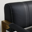 Modern Upholstery Accent Loveseat Sofa For Living Room 2 Seater With Metal Arms by HouseOfZazla