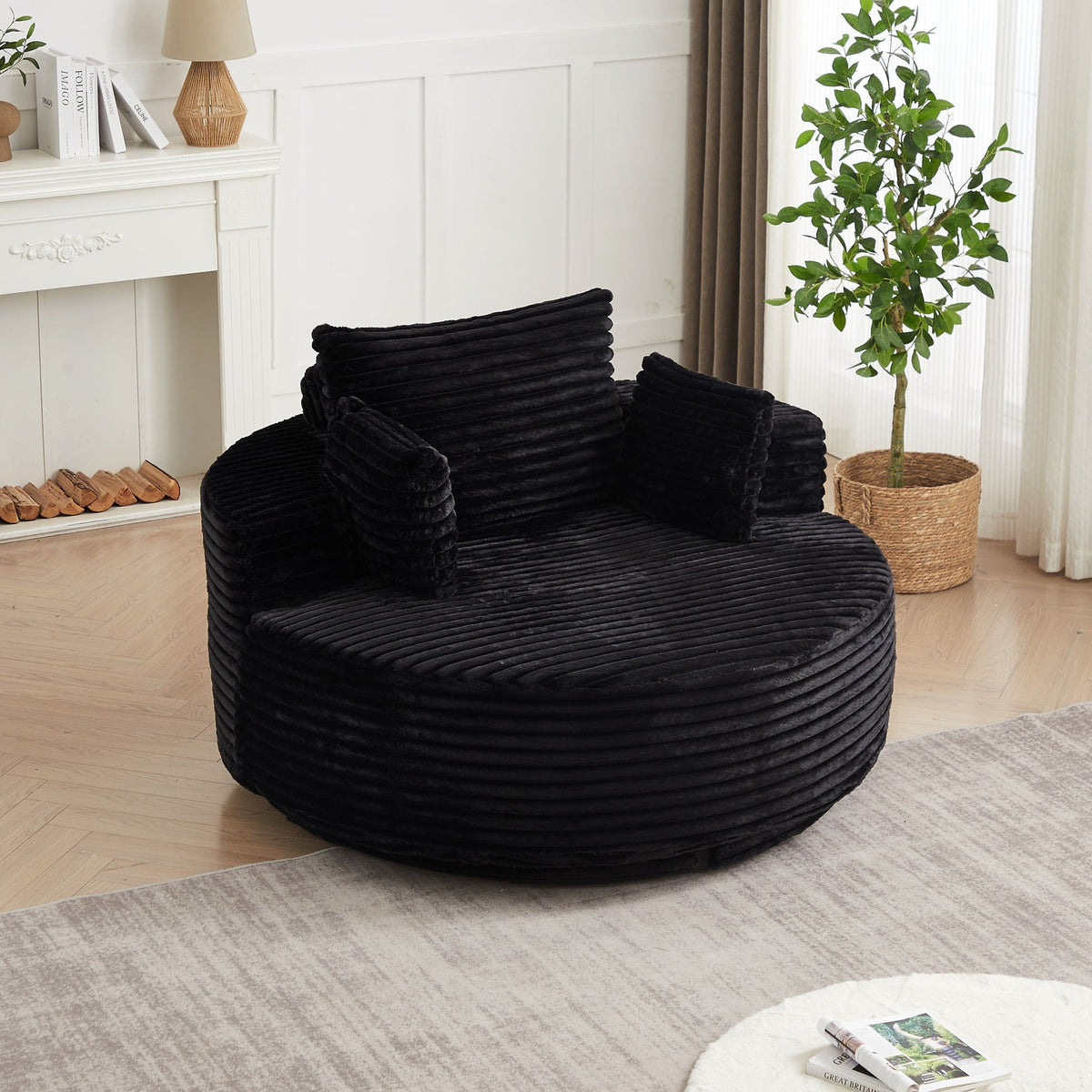 Swivel Chair With 360° Rotation For Living Room, photo 35 of 40