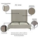 Promenade - Bed With Upholstered Headboard And Slats by HouseOfZazla