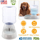 3.5L/1Gal Pet Water Dispenser Self-Dispensing Gravity Pets Water Feeder Automatic Pet Waterer Cat Dog by GBruno Store