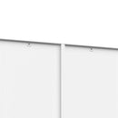 Bookcase Tall 5-Tier Adjustable Storage Shelf With Door Deep - White by HouseOfZazla