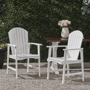 Outdoor Weather Resistant Acacia Wood Adirondack Dining Chairs (Set of 2) by HouseOfZazla