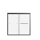 Semi-Frameless Double Sliding Shower Door, Bypass Shower Door, 1 / 4" (6Mm) Thick SGCC Tempered Glass Door by HouseOfZazla