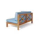 Brava X-Back 4-Piece Sofa Set, Blue by HouseOfZazla
