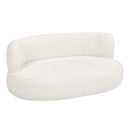 Shep - Curved Dog Sofa Bed Medium - Ivory White by HouseOfZazla