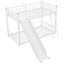 Metal Bunk Bed With Slide, Durable Steel Frame by HouseOfZazla