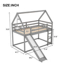 House Shape Bunk Bed With Slide And Ladder by HouseOfZazla