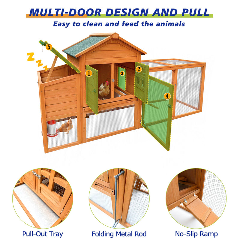 80" Chicken Coop with Nest Box, photo 2 of 9