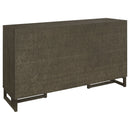 Glenmoor - 3 Drawer Server With 2 Cabinets - Dark Gray