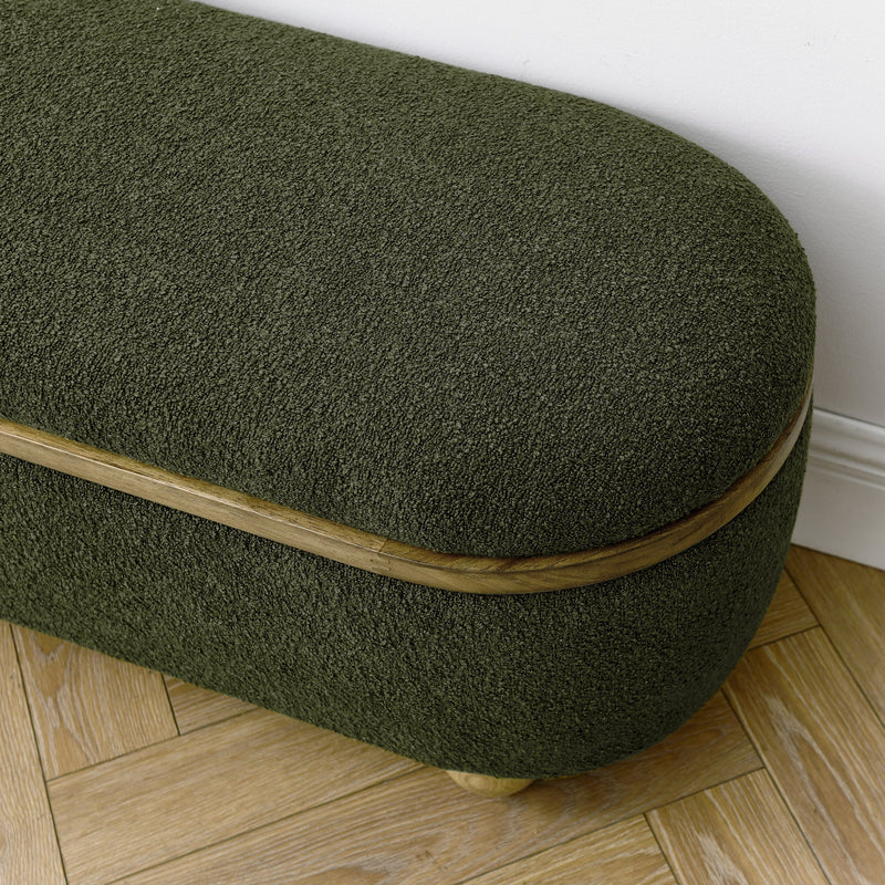 Walker Edison | Upholstered Storage Ottoman Bench