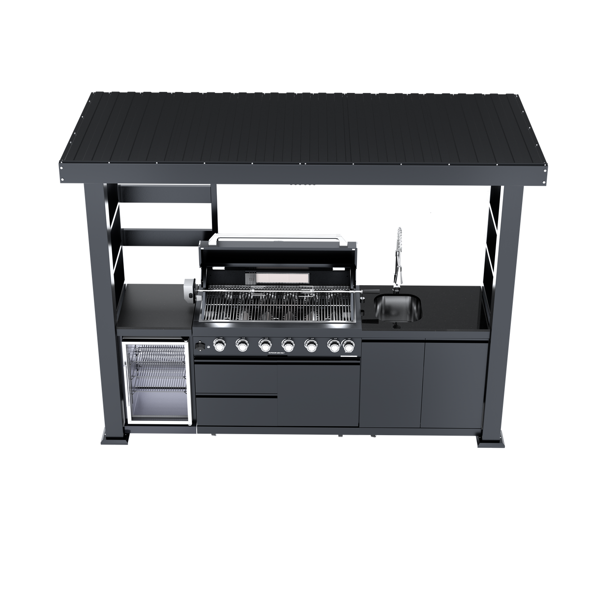 108-Inch 6-Burner Deluxe Outdoor Kitchen Grill, photo 4 of 10