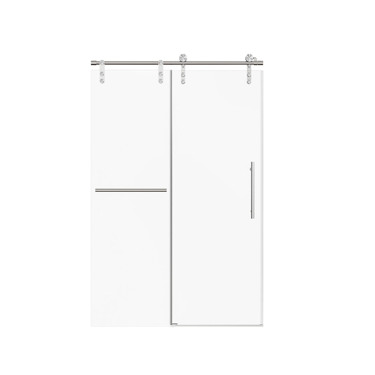 Frameless Single Sliding Shower Doors With Towel Rail & Handle, photo 8 of 40
