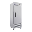 Commercial Refrigerator 23 Cu.Ft With 1 Solid Door Reach-In Refrigerators Stainless Steel Etl Approved Upright Fridge Storage - Silver by HouseOfZazla