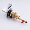 8 inch Widespread Bathroom Faucet Matte Black Bathroom Faucets for Sink 3 Hole Brass 2 Handle Lavatory Square Faucet Modern rv Bathroom Faucets