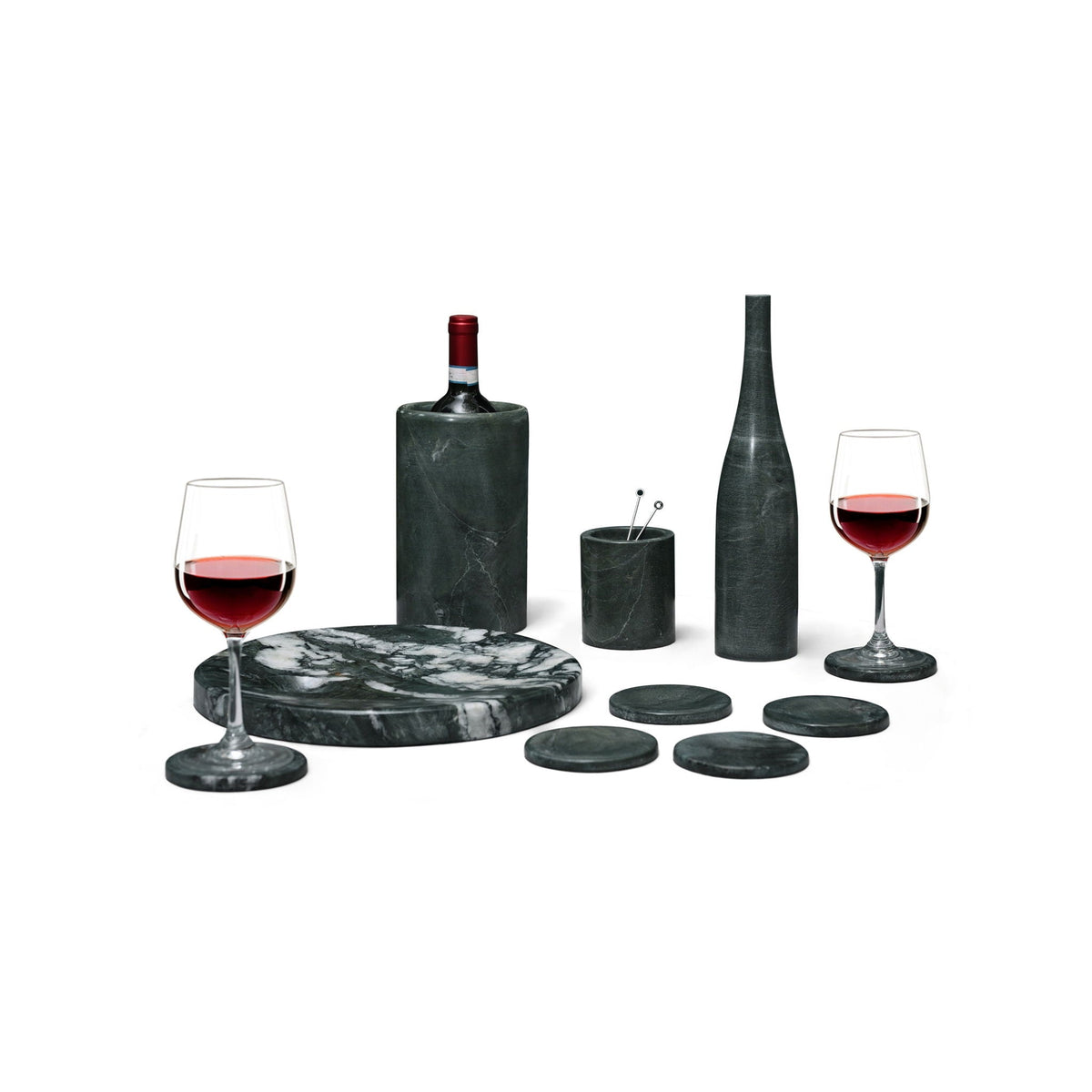 10 Pieces Luxury Natural Marble Dining Room Accessories Set, photo 19 of 33