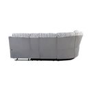 Bruni - Sectional Sofa With LED Lighting And Manual Recline - Gray