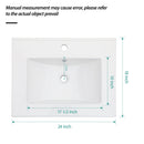 Premium Rectangular Vanity Top With Single Faucet Hole And Overflow