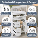 24 Inch Bathroom Vanity with Ceramic Sink