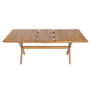 7 Pieces Acacia Wood Outdoor Dining Set with Cushions