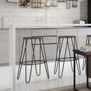 Simeon - Multifunctional Metal Stool With Wood Seat by Unique Piece Furniture