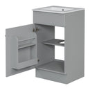 Bathroom Vanity With Sink, Cabinet With Adjustable Shelf by HouseOfZazla