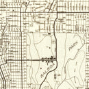Vintage Map of San Diego, California 1925